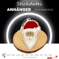 Preview: ITH Stickdatei Anhänger Nikolaus / Weihnachtsmann für 10x10cm Stickrahmen